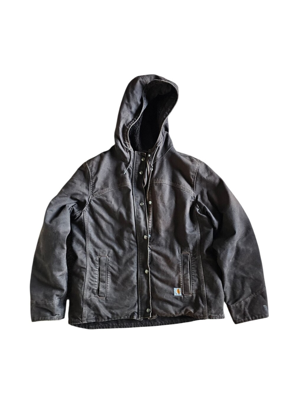 Y2K Carhartt Sandstone Sherpa Berkley Jacket “Dark Brown” 100657-201 Women’s Med